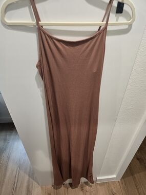 wild fable Mauve-Brown Slip Maxi Dress